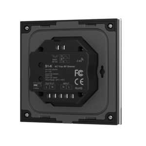 S1-K TRIAC Rotary Dimmer Black Back